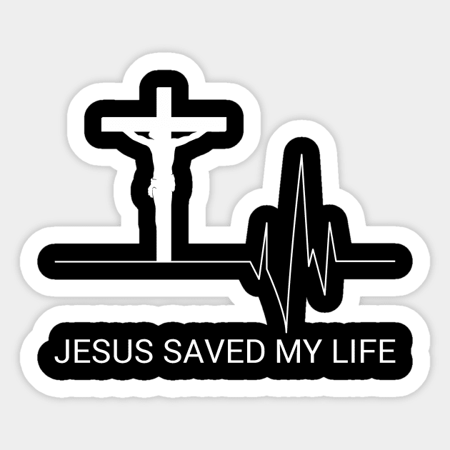 Jesus Saved My Life Sticker by AlphaDistributors